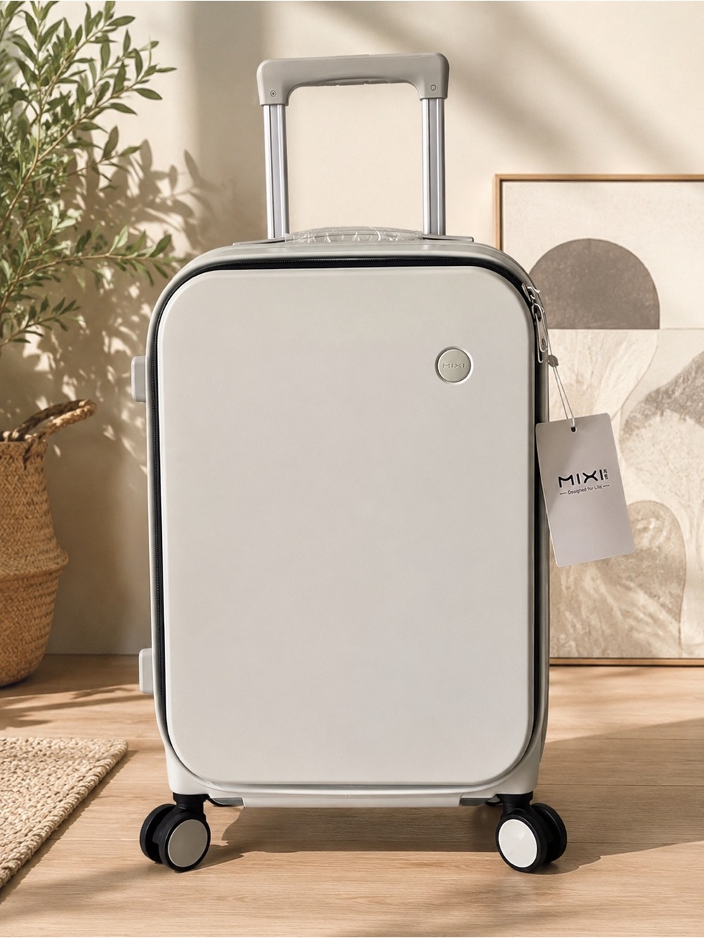 NWT MIXI 20” Carry On Hardside Suitcase Front Opening TSA Lock Polycarbonate